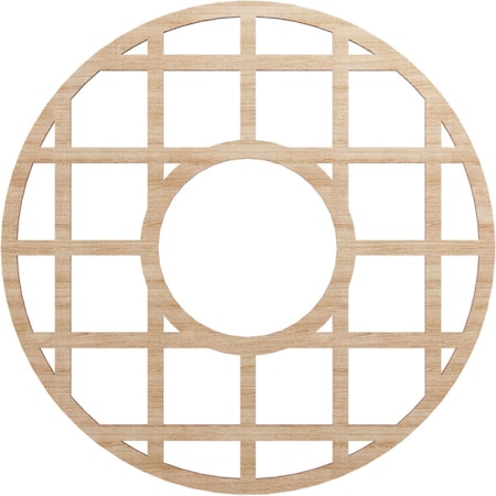 Ekena Millwork O'Neal Wood Fretwork Pierced Ceiling Medallion, Alder, 22"OD x 8"ID x 1/4"T CMWP22X22X0250ONAL